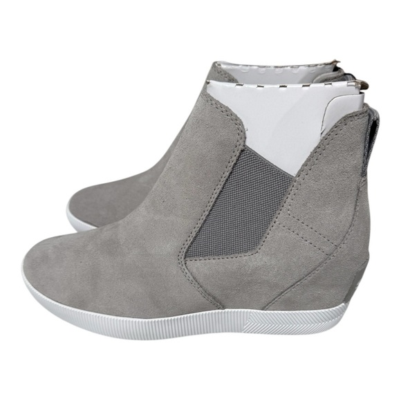 Sorel Out N About Slip-On Wedge Suede Boots Quarry White Size 7.5 – NWOT - Picture 6 of 6